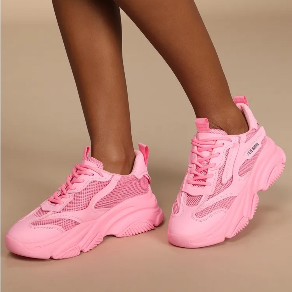 Steve Madden Possession Pink Sneakers